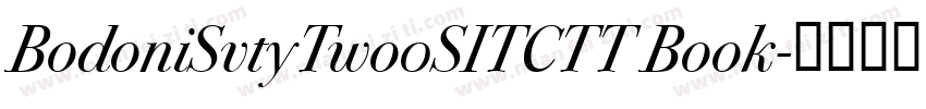 BodoniSvtyTwo0SITCTT Book字体转换